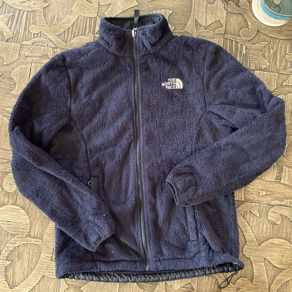 The North Face ladies sweatshirt jacket fuzzy size small